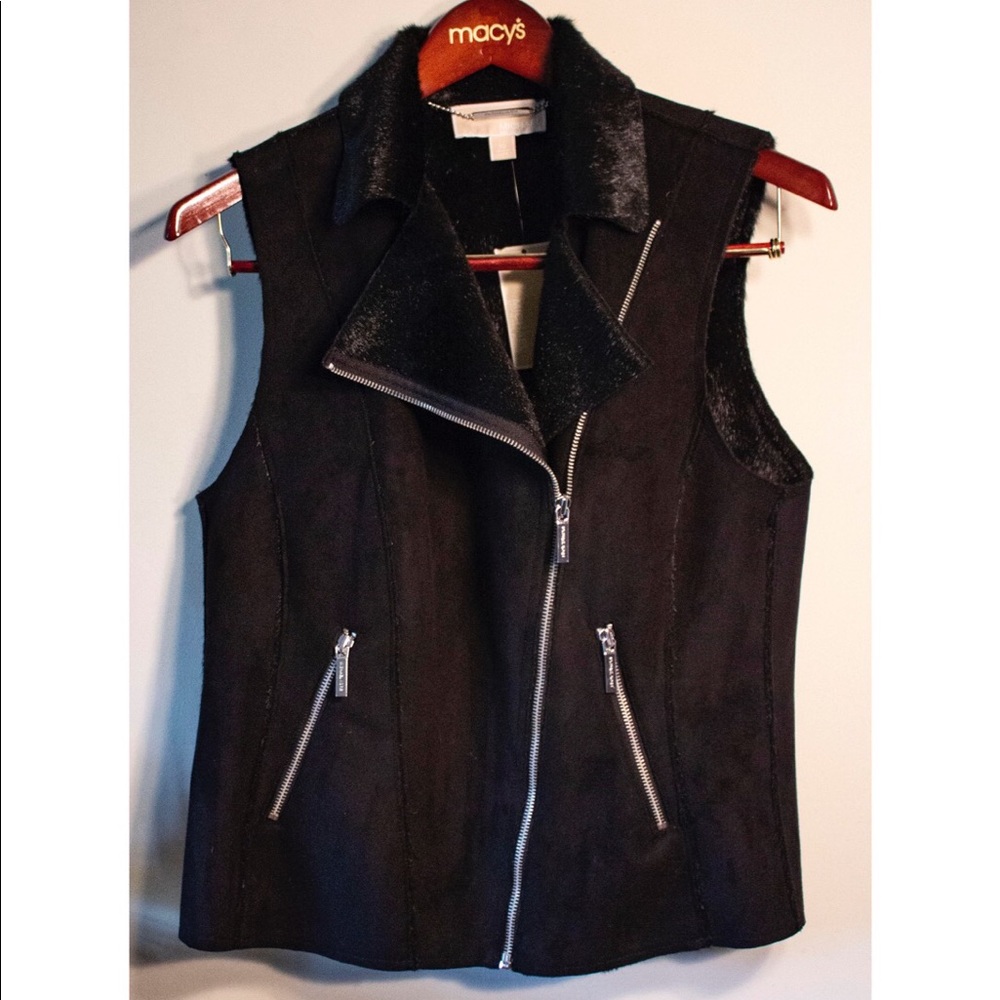 Michael Kors Fur Faux Suede Vest
